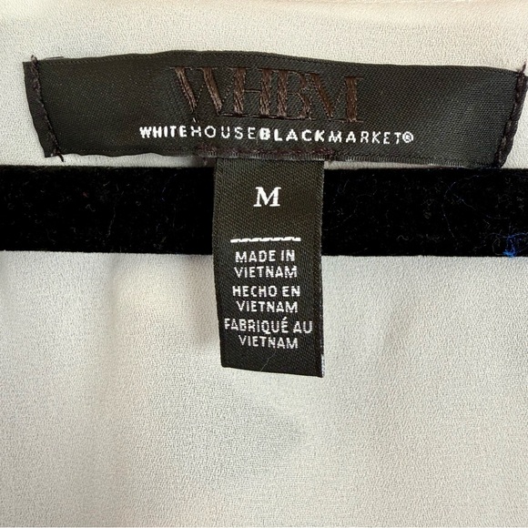 WHBM Floral Print V Neck Blouse Size M - Picture 6 of 7